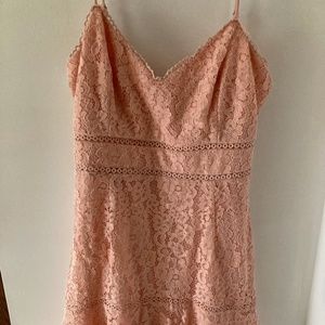 Cute Pink Lacy mini dress